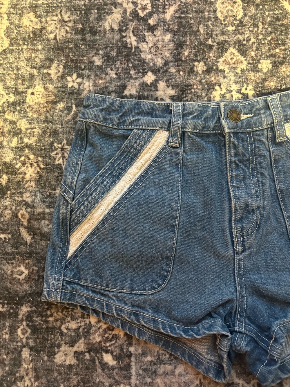 free people jean shorts
